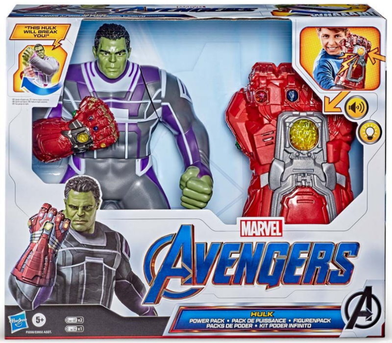 Marvel Avengers Hulk / Thanos Power Pack with Electronic Gauntlet Punch Action