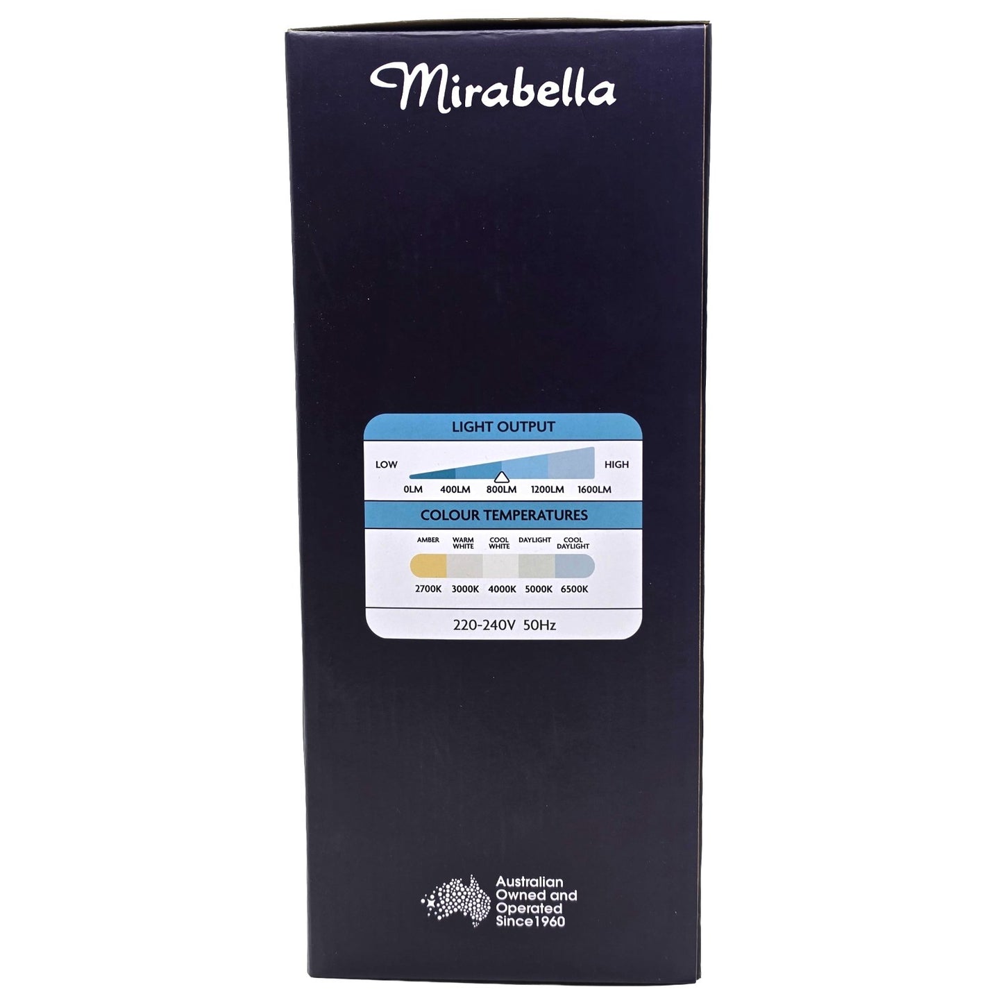 Mirabella 9w LED Dimmable Downlights IP44 800lm White 5 Colour Select 10 packs
