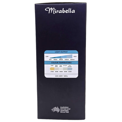 Mirabella 9w LED Dimmable Downlights IP44 800lm White 5 Colour Select 10 packs