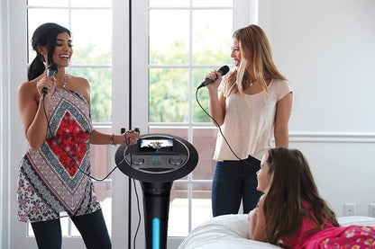 Carnaval The Singing Machine Complete Karaoke Two Mics Disco Lights Rechargeable