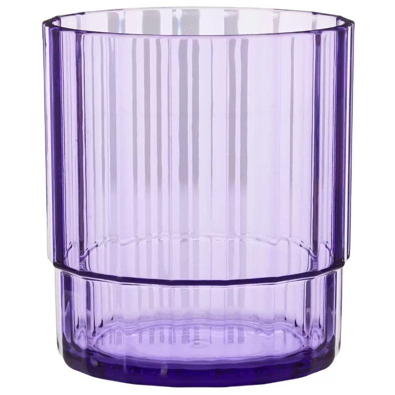 Acrylic Lagoon Pitcher with 4 Stackable Tumblers - Break-Resistant, Rainbow
