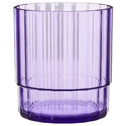 Acrylic Lagoon Pitcher with 4 Stackable Tumblers - Break-Resistant, Rainbow