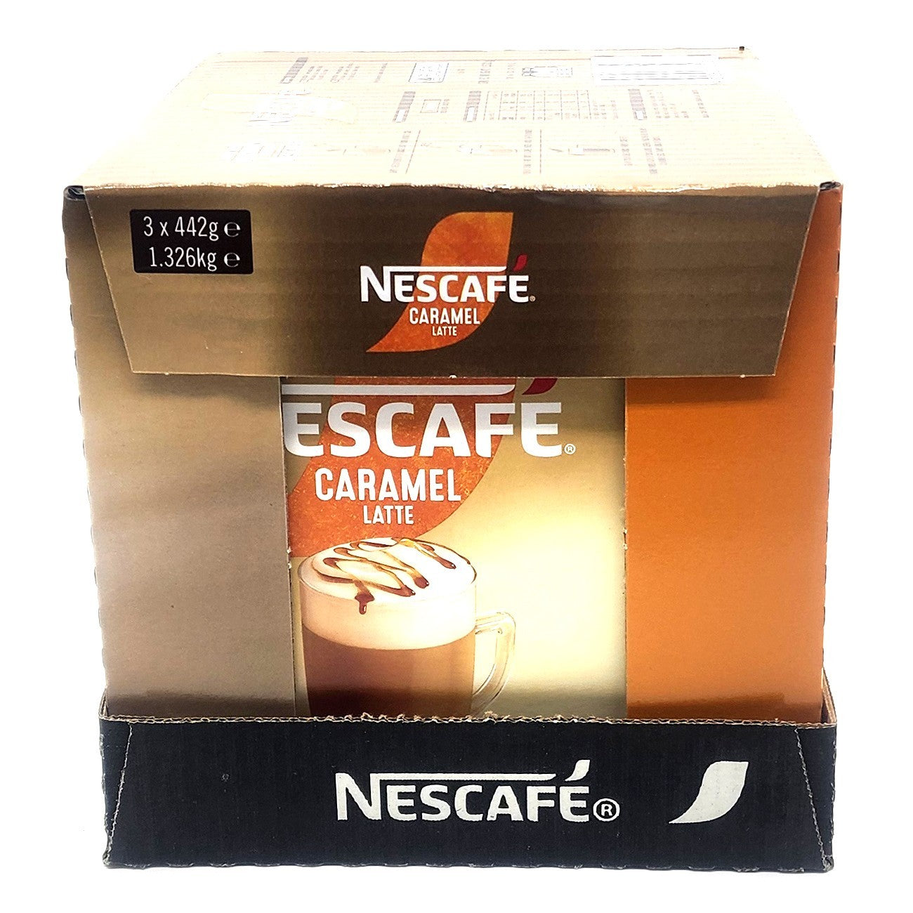 Nescafe Caramel Latte 78 x 17g Instant Coffee Stick Creamy & Frothy Sachets Box
