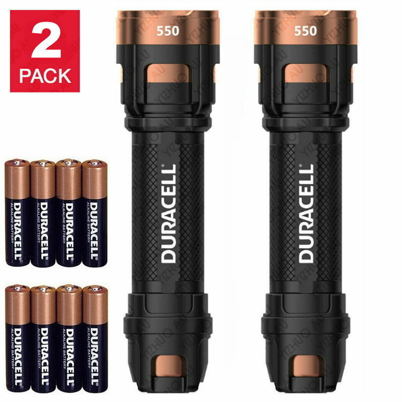1 to 3-Pack Duracell Ultra 550 Lumens Aluminum LED Flashlight Batteries included