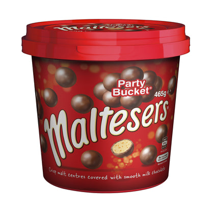 Mars Maltesers Party Bucket 465g Sweets Snack Crunchy Chocolate Bite Size Treats