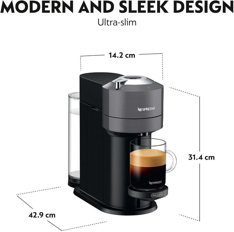 De'Longhi Nespresso Vertuo Next Capsule Coffee Machine & Aeroccino3 Milk Frother