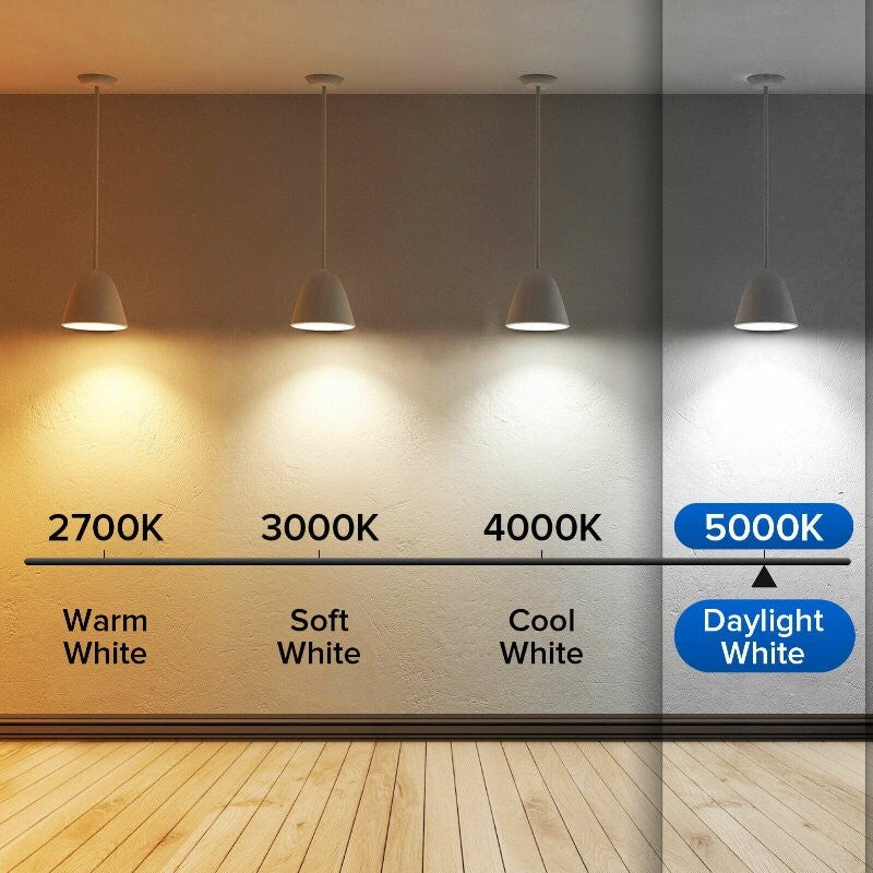 Luminus 8-Pack Dimmable GU10 LED Bulb 6W 500LM 5000K Daylight Recessed Downlight