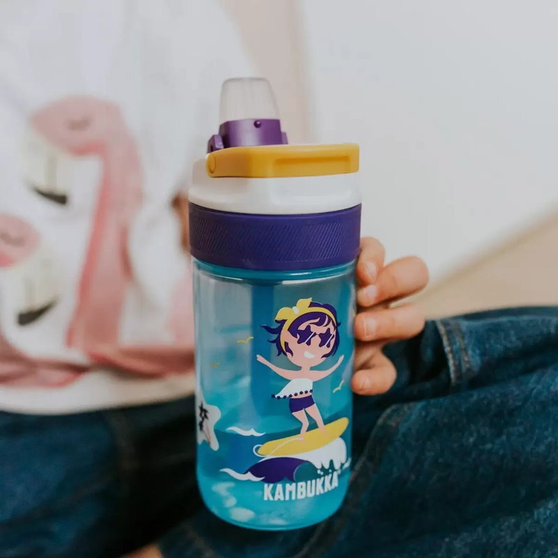 Kambukka 3-Pack Lagoon 400mL Kids Water Bottles Leakproof, Shockproof, BPA Free