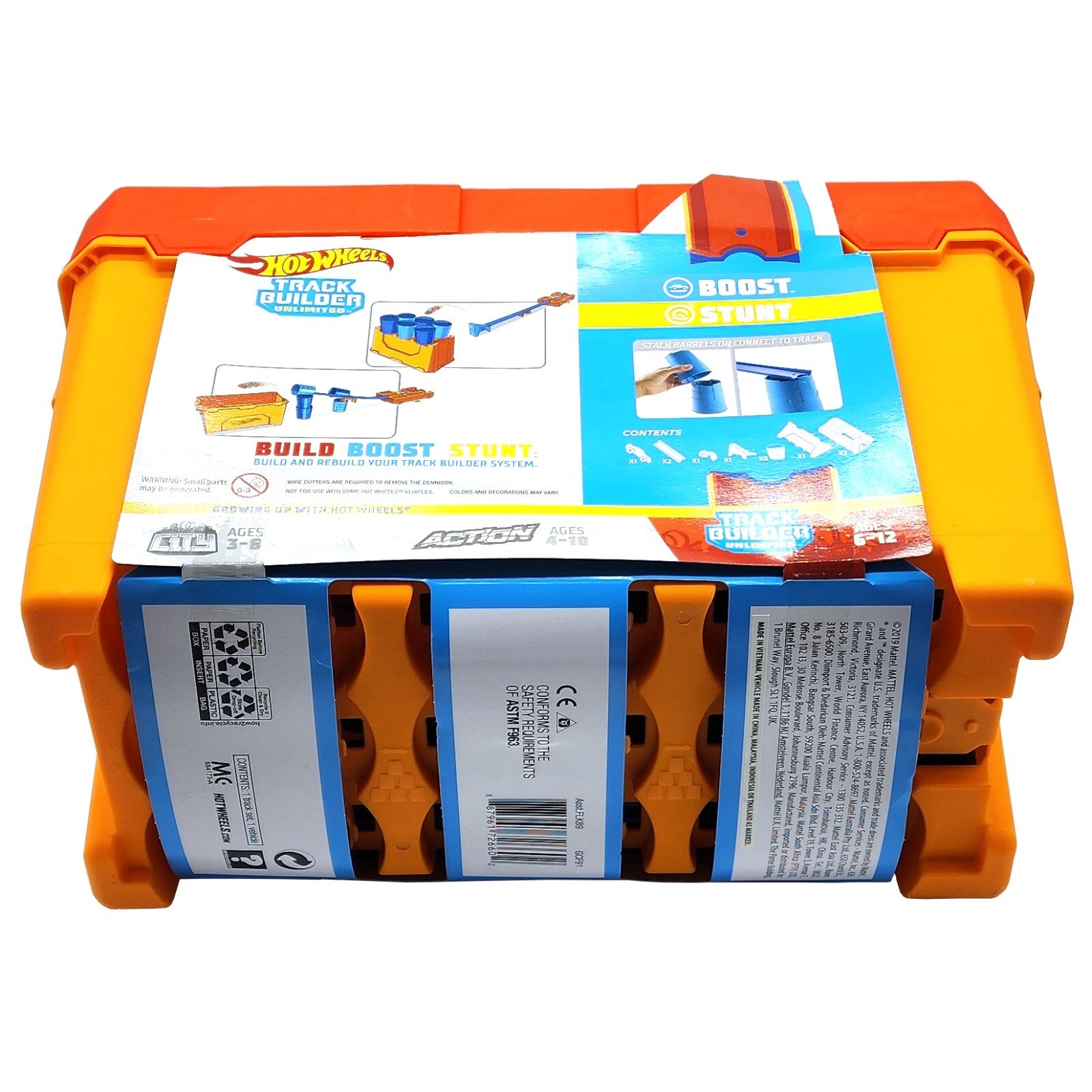 Hot Wheels Track Builder Barrel Box 1 Extra Cars Perfect Car Collection GCF91