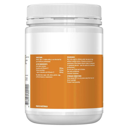 Healthy Care Australia Chewable Vitamin C 500mg 500 tablet Support immune system