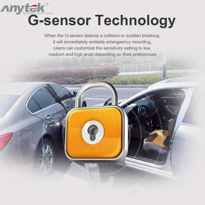 Anytek A78 Car Dash Cam Full HD 1080P Car DVR 170° w/ 24 Hour Parking Monitoring