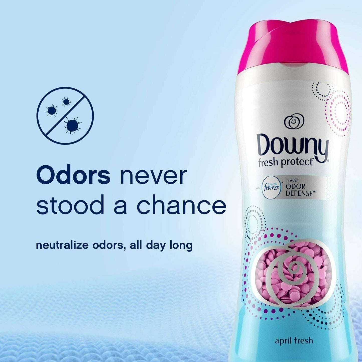 Downy April Fresh Protect Wash Laundry Fragrance Odor Scent Booster 1.13kg