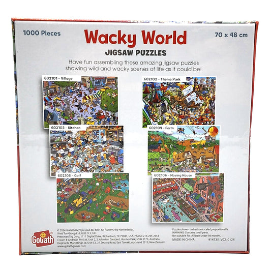 1000 Piece Jigsaw Puzzle 68cm x 48cm Wacky World Different Design Village Farm