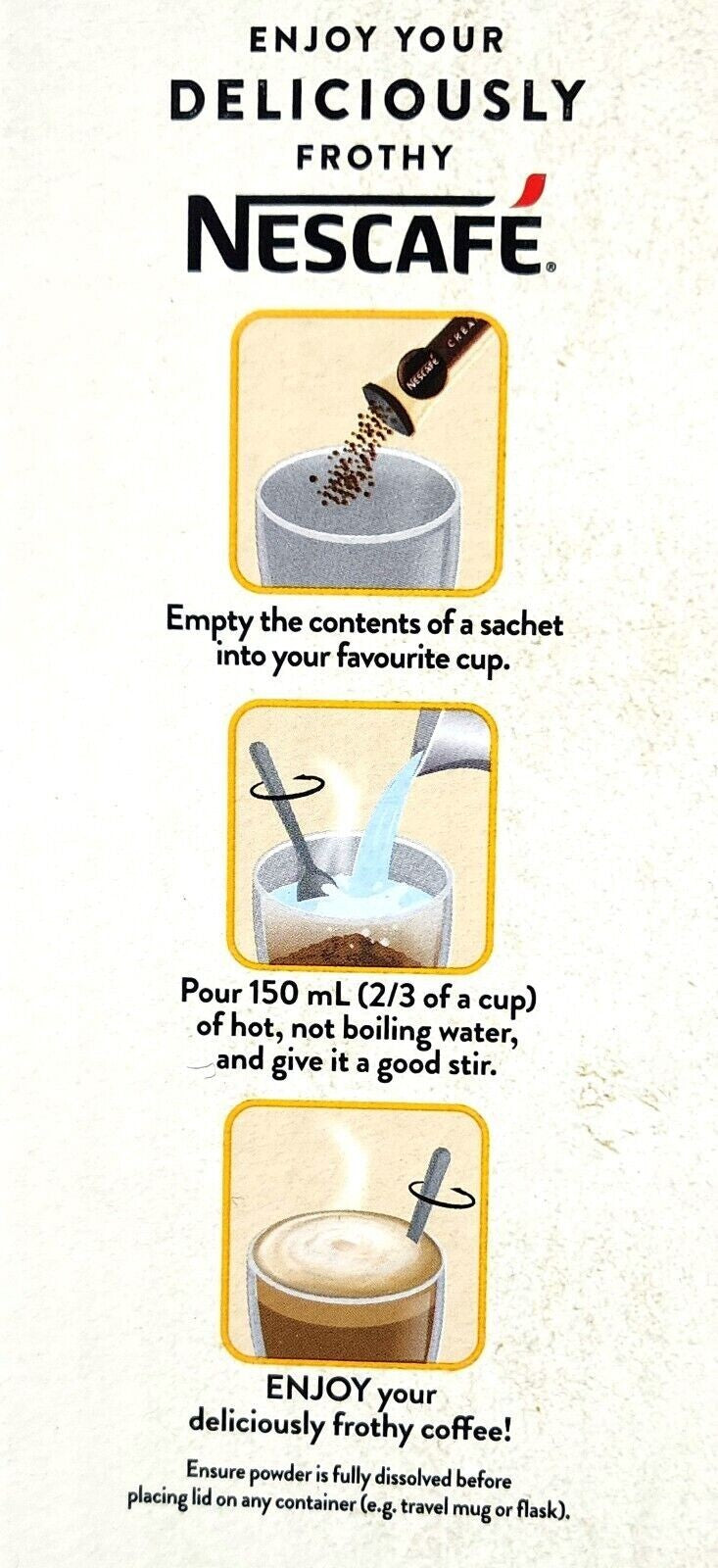 Nescafe Caramel Latte 78 x 17g Instant Coffee Stick Creamy & Frothy Sachets Box