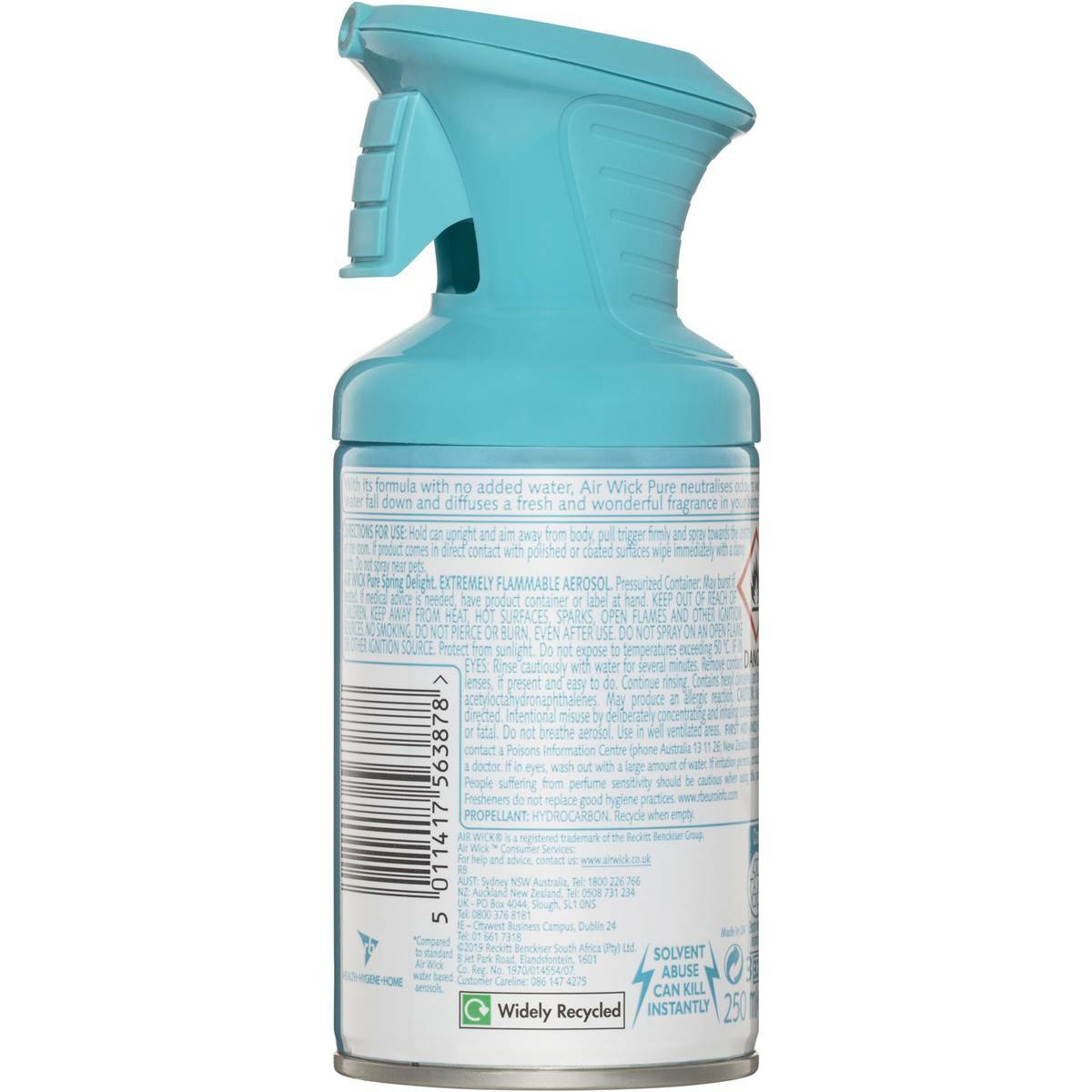 Air Wick Air Aerosol Freshener Spring Delight Fragrance Neutralise Odour 159g
