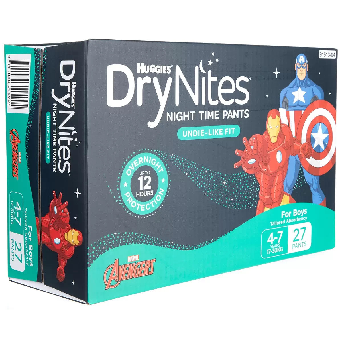 Huggies DryNites Night Time Pants 4-7 Years, 54 (2 x 27) Pants, Boys or Girls
