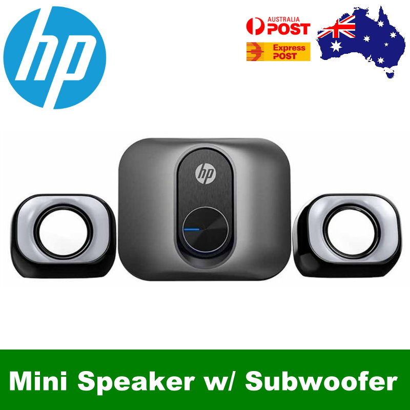 HP DHS-2111S Wired Mini Multimedia PC Speaker with Subwoofer, USB & 3.5mm