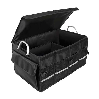 Car Boot Organiser Heavy Duty Foldable Expandable Multi Compartment Storage Box