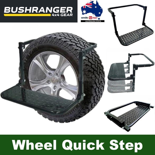 Bushranger 4x4 Car Wheel Quick Step - Folding, Adjustable Heights, Up to 150kg