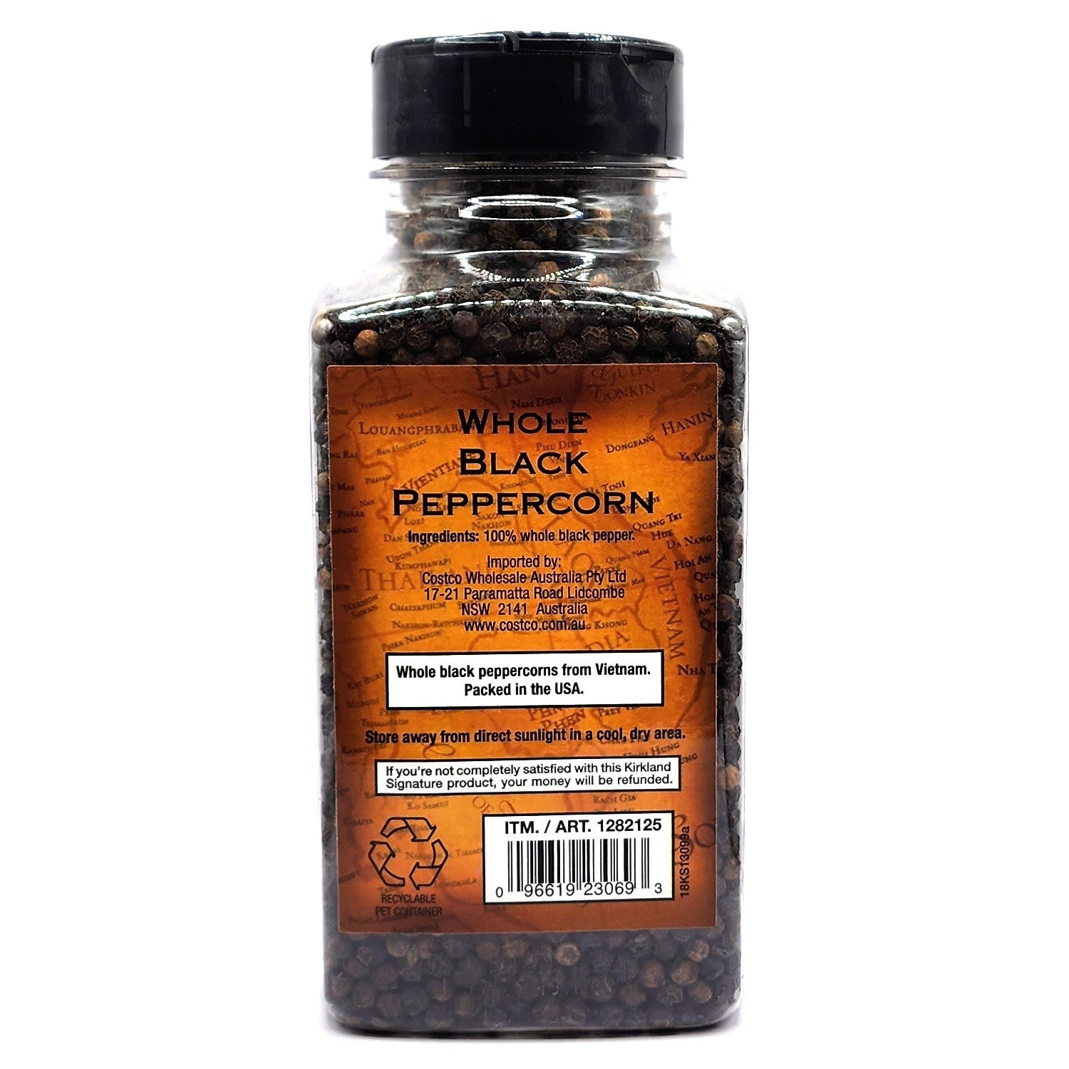 Kirkland Signature Whole Black Peppercorn Kosher Herbs Spices Seasoning 399g