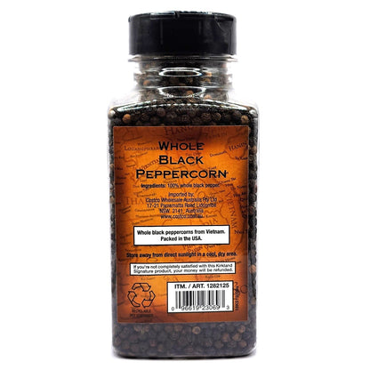 Kirkland Signature Whole Black Peppercorn Kosher Herbs Spices Seasoning 399g