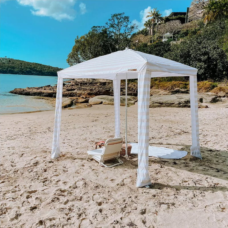 Coconut Grove Family Beach Cabana Canopy Umbrella Sun-Shade Shelter w/ Carry Bag