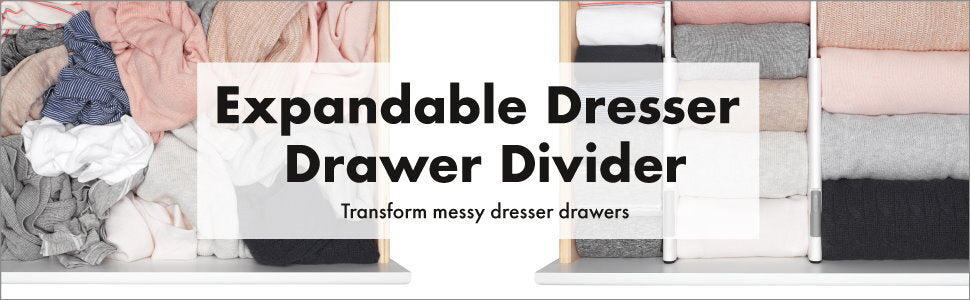 OXO Soft Works Expandable Dresser Drawer Divider Set 4 Piece or 2 Piece