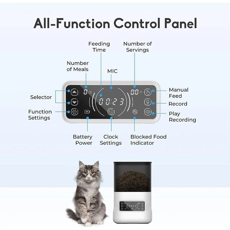Dogness F14 Cube App Pet Dog/Cat Automatic Programmable Feeder Large 6L -Express