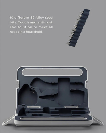 HOTO Hand Tool Set Household Home Repair Screwdriver Wrench Hammer Tape Pliers