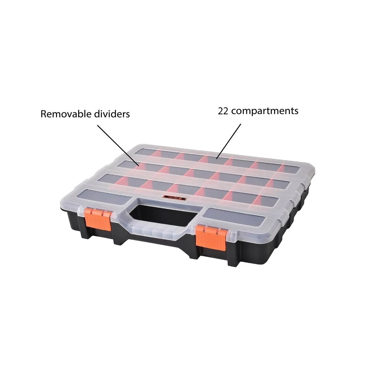 Screw Nut Bolts Organiser 22 Removeable Tab Divider Compartment Storage Tool Box