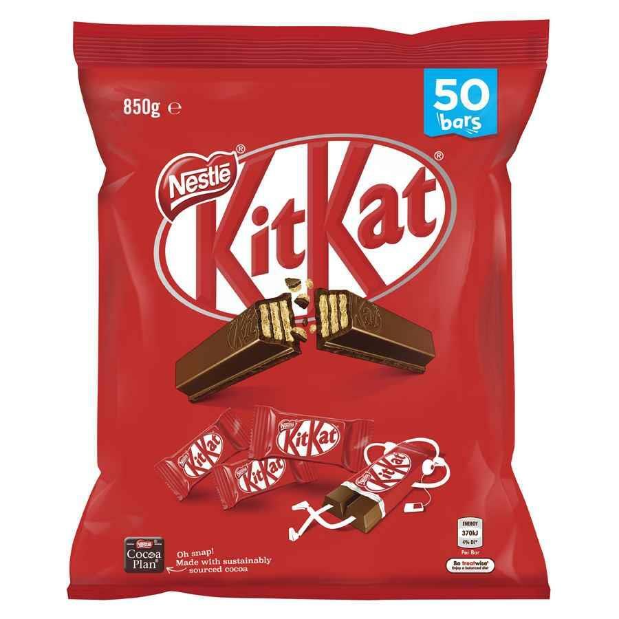Nestle Kit Kat 700g Bag 50 x 14g Chocolate Bar Perfect For Party Sweet Tea Snack
