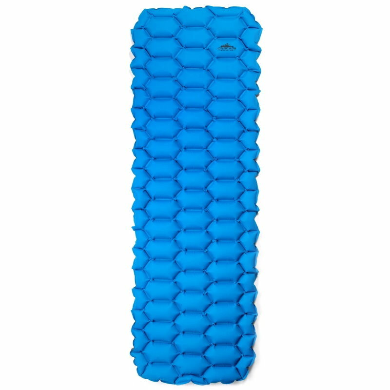 Cascade Mountain Tech Insulated Sleeping Pad Pillow Lightweight Inflatable Camp