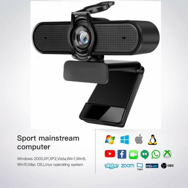 Pro Stream Webcam Internet WEB Camera 1440P or 1080P or 720P , Plug and Play