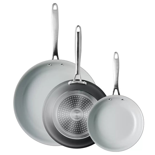 Tramontina 3pcs Frypan Set 20cm 25cm 30cm Non-Stick Aluminium Cast Handle Set