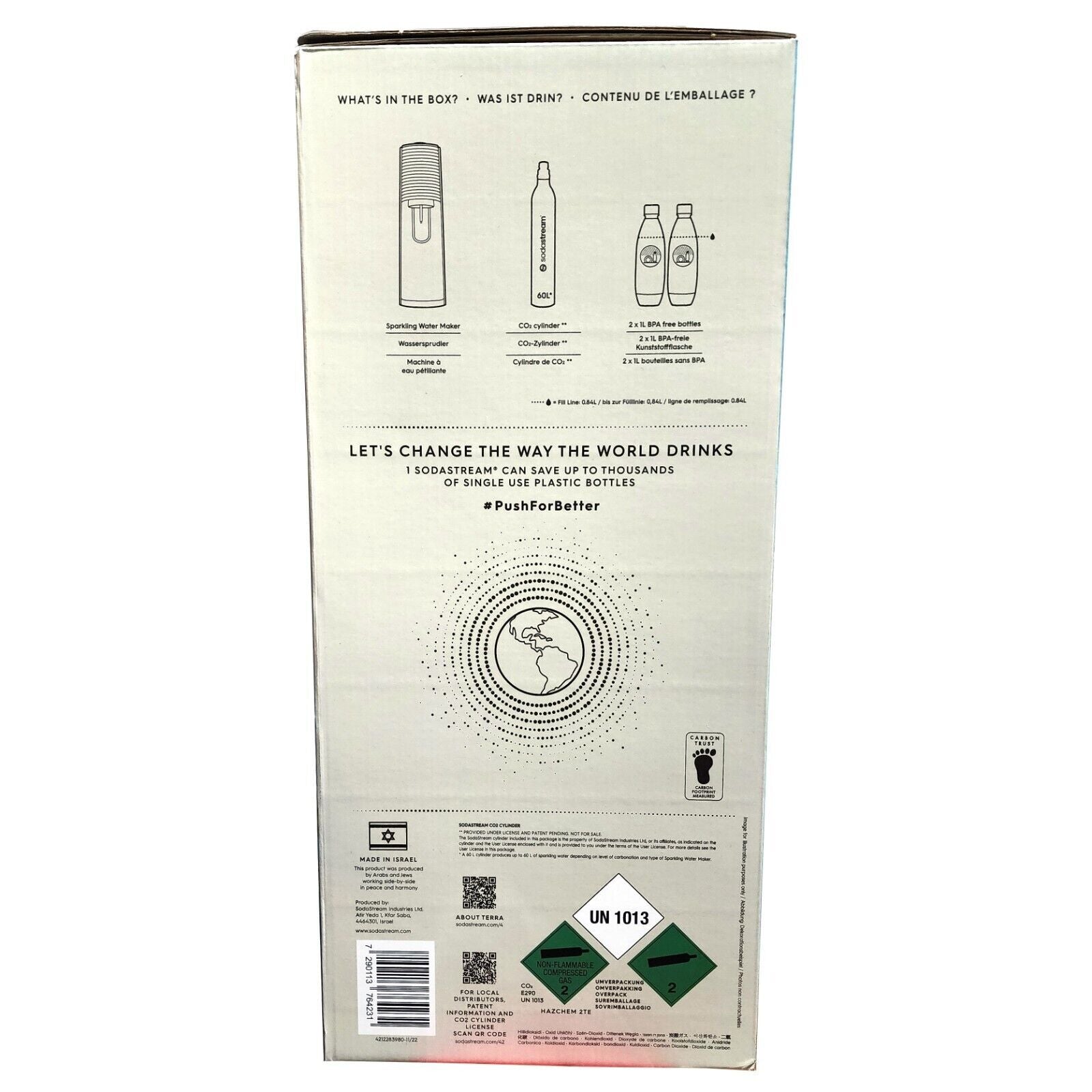 Sodastream Terra Sparkling Water Drink Maker Mega Pack Soda Stream Machine 2x1L