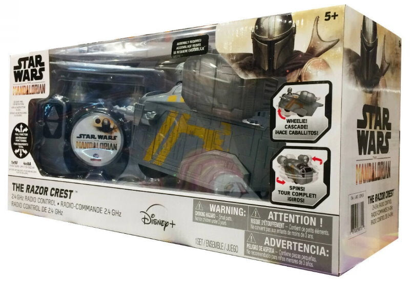 Disney Star Wars The Mandalorian Grogu /The Razor Crest 2.4GHzRemote Control Car