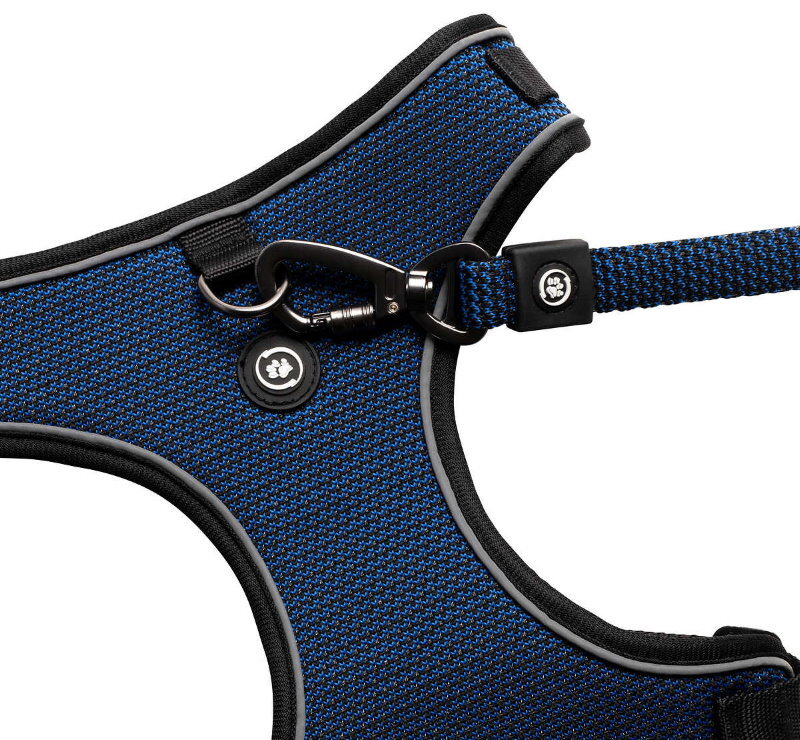 Silver Paw 3-in-1 Dog Collar, Leash & Harness Set - UV & Cold Alerts, Adjustable
