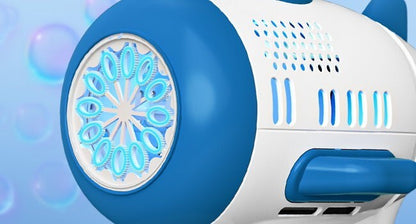 Mercita Space Bubble Guns Machine with LED & Rechargeable Battery for Kids