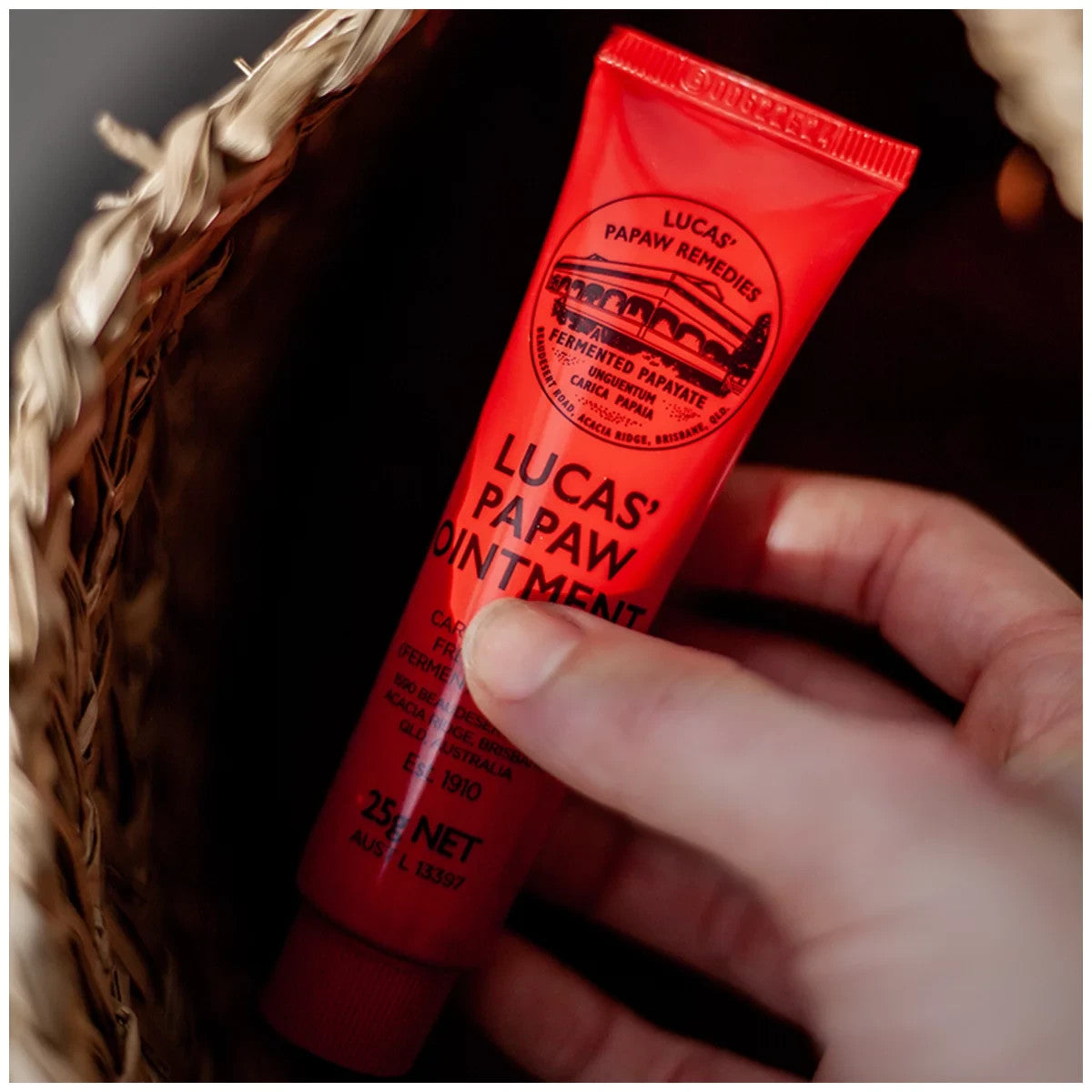 Lucas Papaw Ointment 4 x 25g Portable Handy Cream Tube Nappy Rash Cracked Skin
