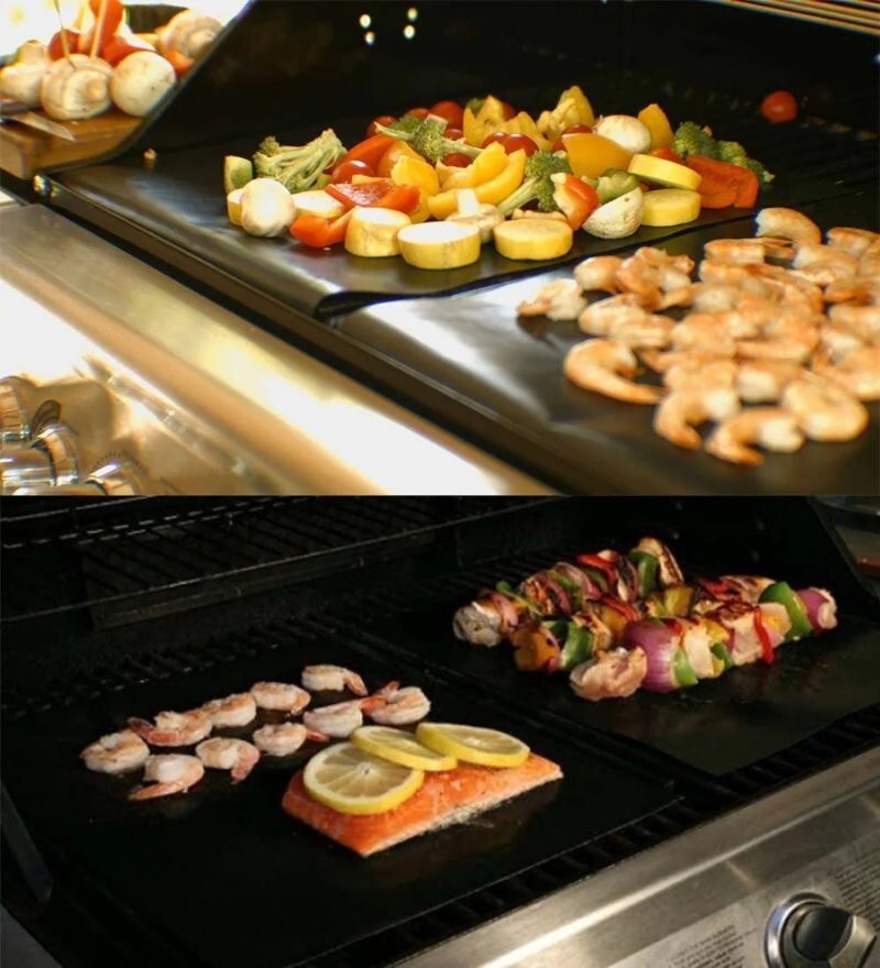 MIU 6-Pack PRO Non-Stick Reusable BBQ Grill Mats - Non-Toxic PFOA & BPA FRE