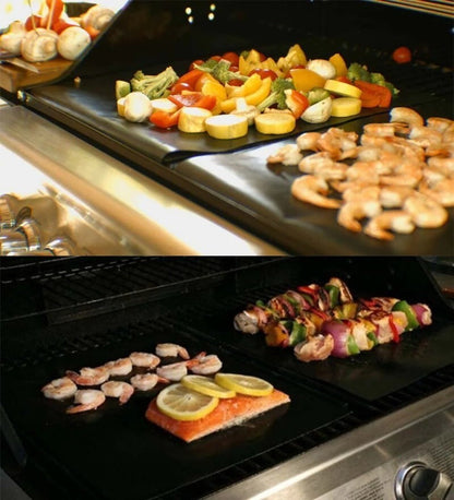 MIU 6-Pack PRO Non-Stick Reusable BBQ Grill Mats - Non-Toxic PFOA & BPA FRE