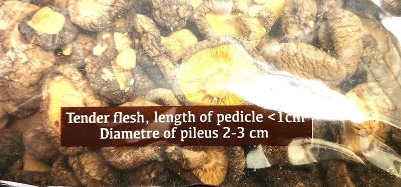 Snak Yard Premium Black Forest Dried Mushrooms 450g - Shiitake Variety - Express