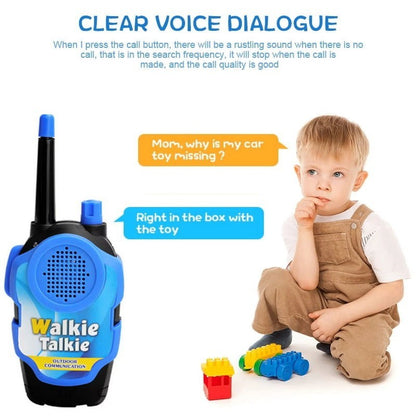 2-Pack Kid's Walkie Talkie Toys 2 Way Radio Interactive Educational Toy For 3+
