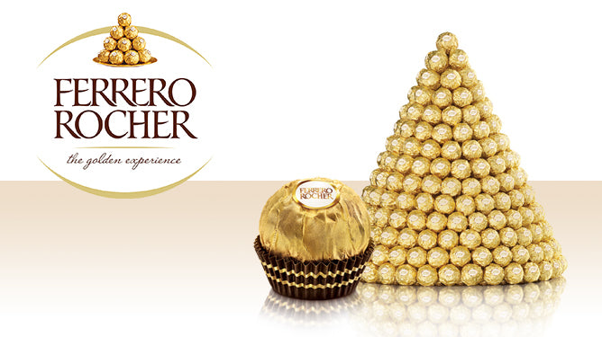 Ferrero Rocher Hazelnut Fine Milk Wafer Premium Chocolate 600g 48 Piece Box Gift