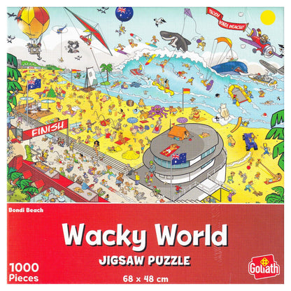 1000 Piece Jigsaw Puzzle 68cm x 48cm Wacky World Different Design Village Farm