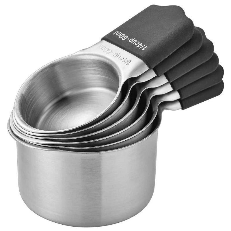 MIU France 15 Pieces 304 18/8 Stainless Steel Magnetic Measuring Cups and Spoons