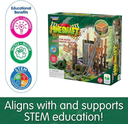The Learning Journey Techno Trax Mineshaft Roller Coaster Construction Set