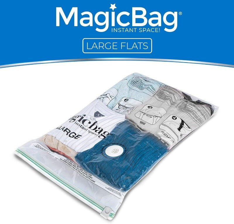 MagicBag 15-Pack Vacuum Compression Combo Set Storage Bags Reusable Waterproof