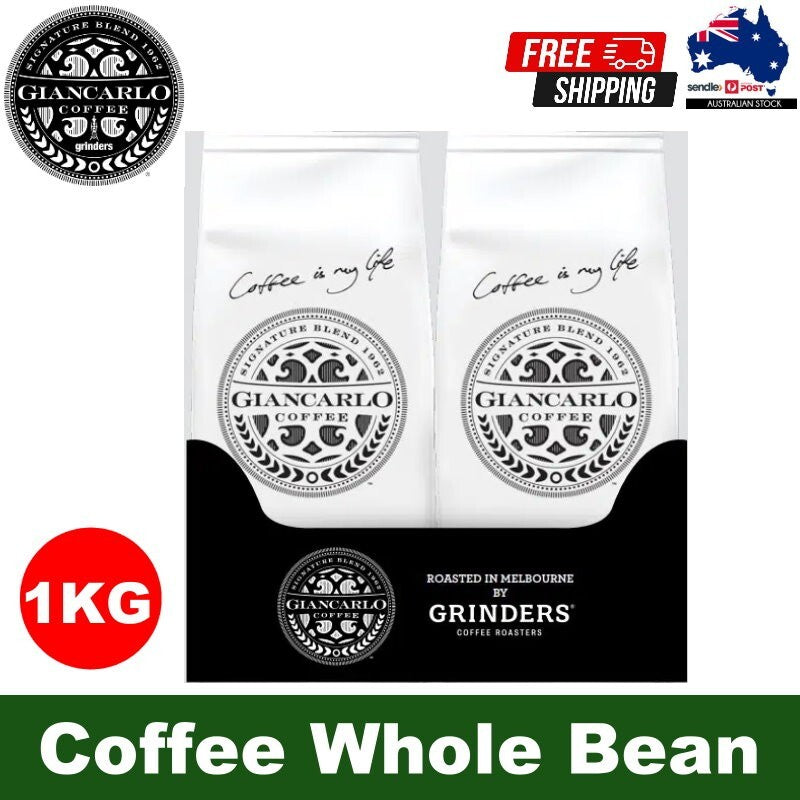 Grinders Giancarlo Coffee 1kg Espresso Arabica Coffee Whole Bean Medium Roast
