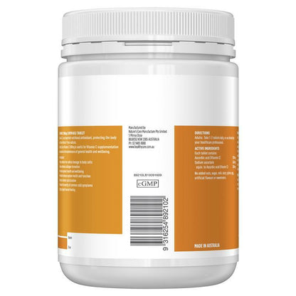 Healthy Care Australia Chewable Vitamin C 500mg 500 tablet Support immune system